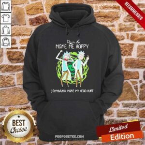 Alternative view of Pretty Rick Make Me Happy Humans Make My Heart Head Hurt Shirt