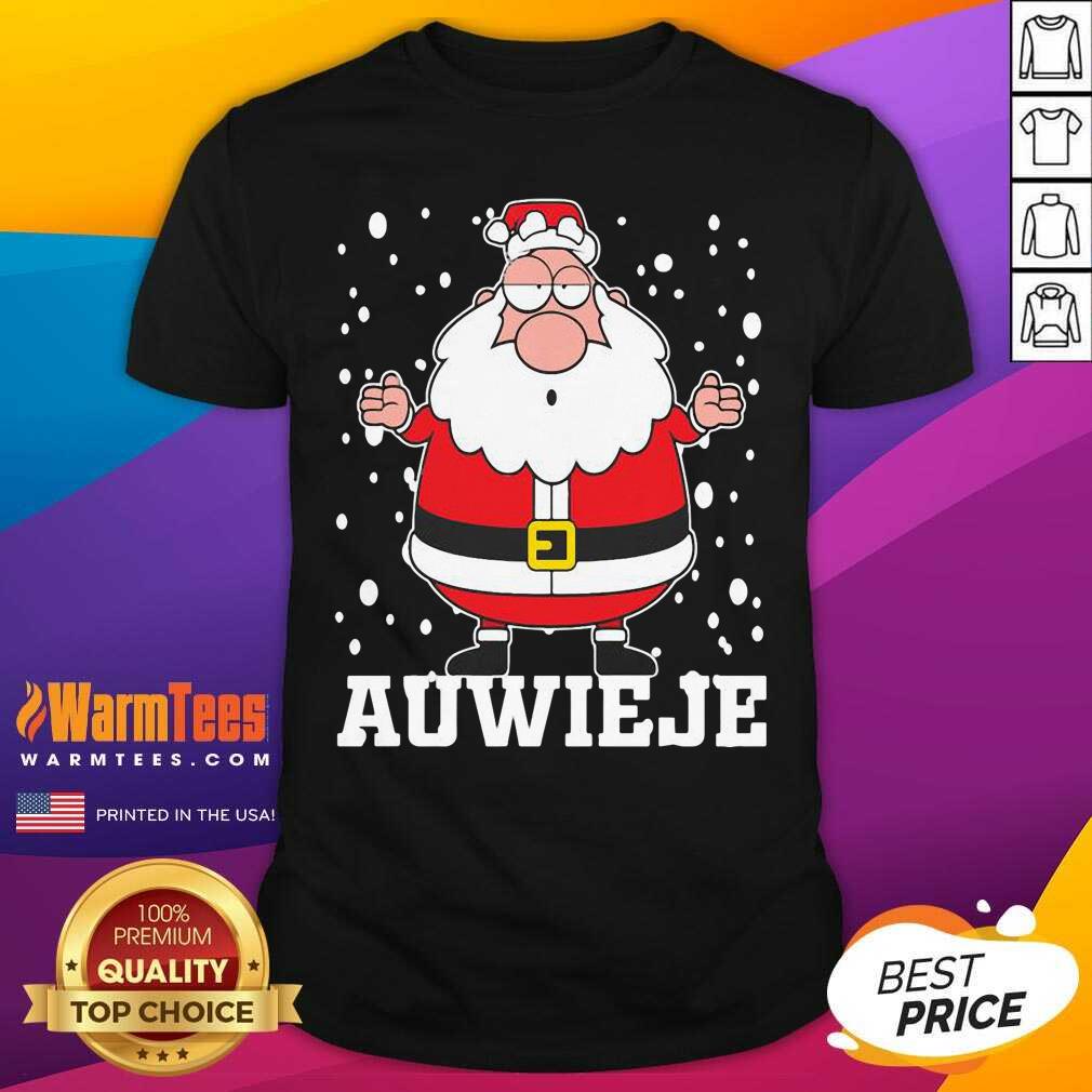 Pretty Santa Claus Auwieje Merry Christmas Shirt