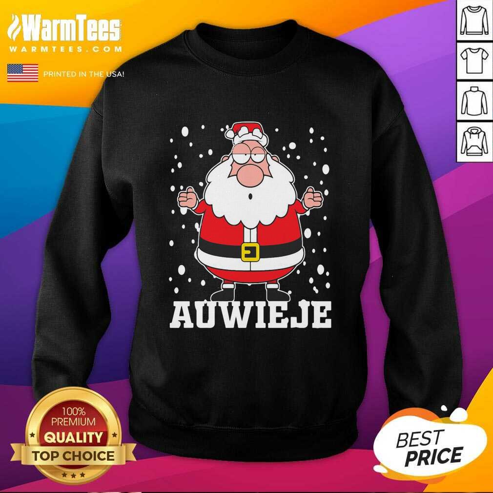 Pretty Santa Claus Auwieje Merry Christmas Shirt - Image 3