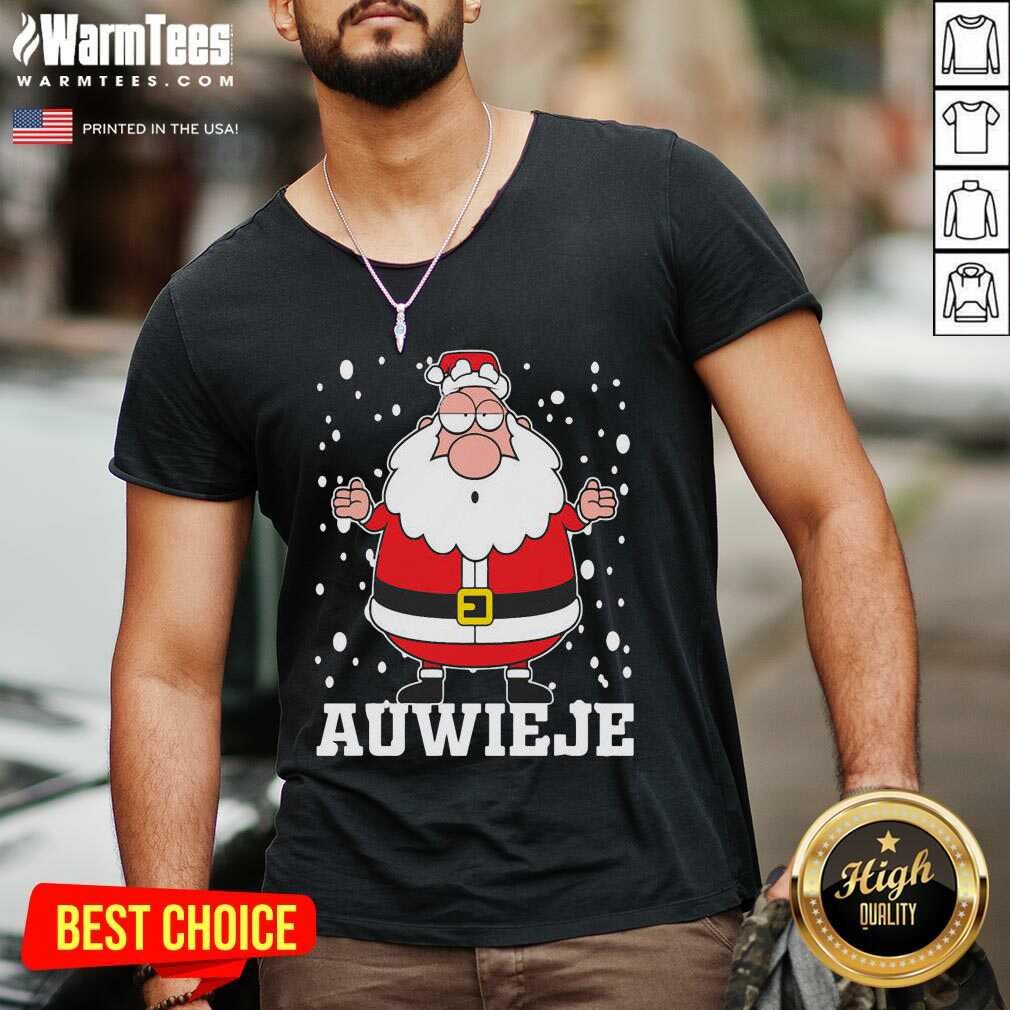 Pretty Santa Claus Auwieje Merry Christmas Shirt - Image 5