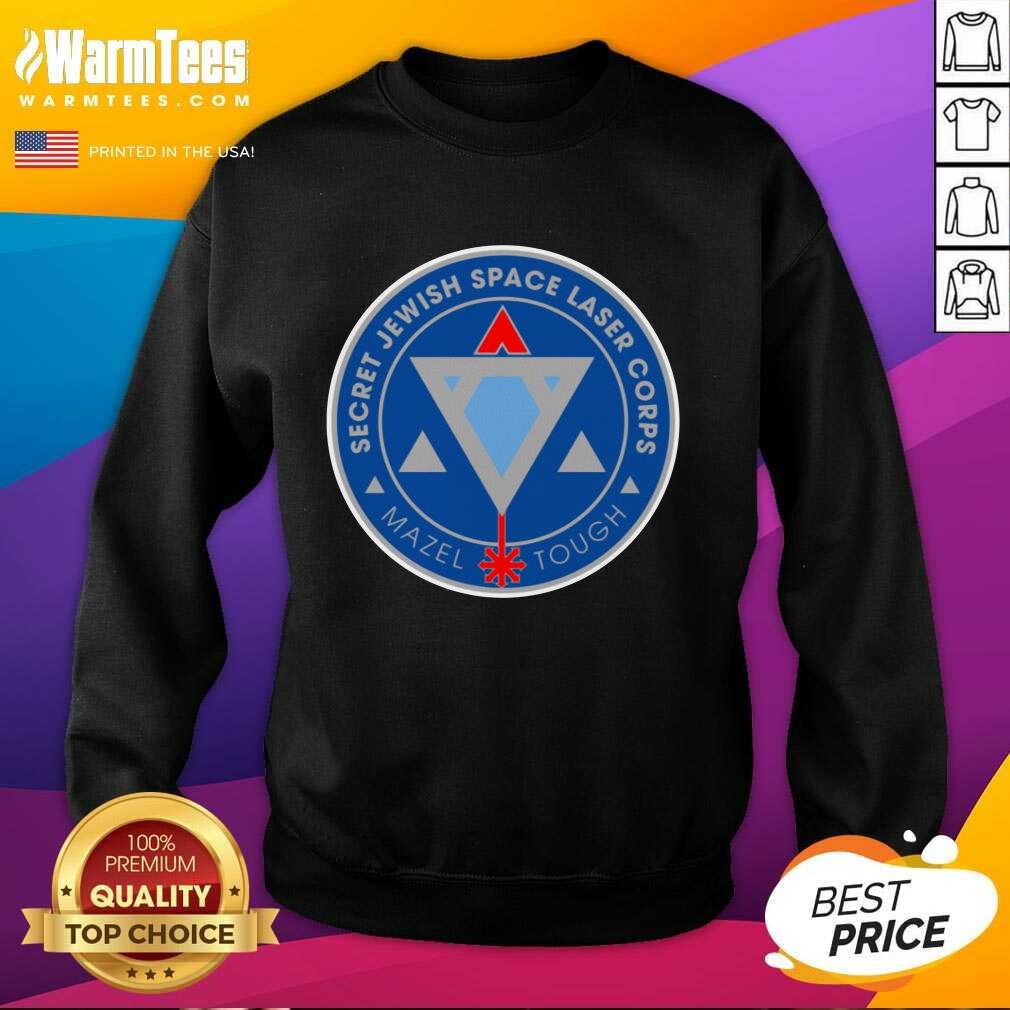 Pretty Secret Jewish Laser Corps Mazel Shirt - Image 3