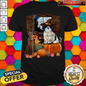 Pretty Shih Tzu Witch Halloween Shirt