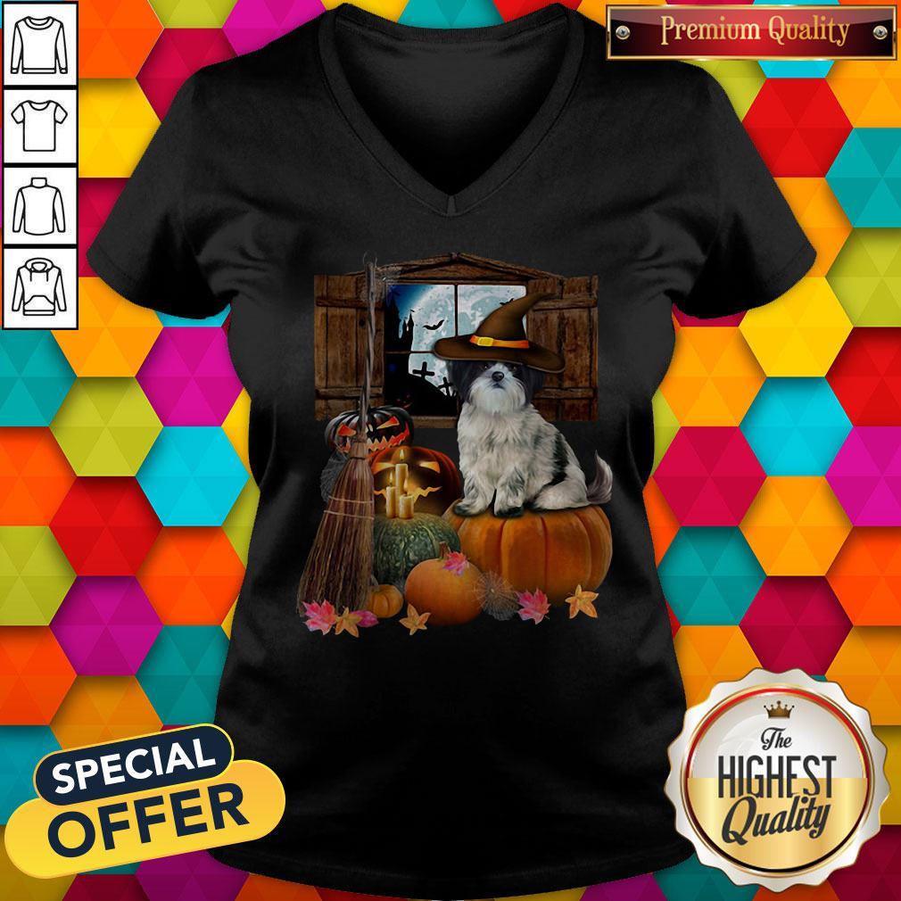Pretty Shih Tzu Witch Halloween Shirt - Image 4