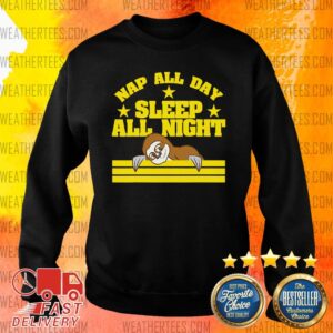 Alternative view of Pretty Sloth Nap All Day Sleep All Night Shirt