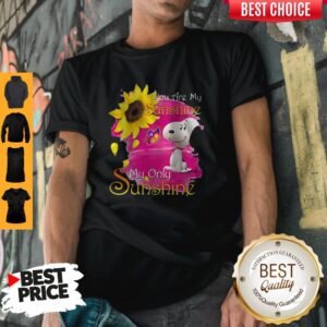 Pretty Snoopy Butterfly Sunflower You Are My Sunshine My Only Sunshine T-Shirt
