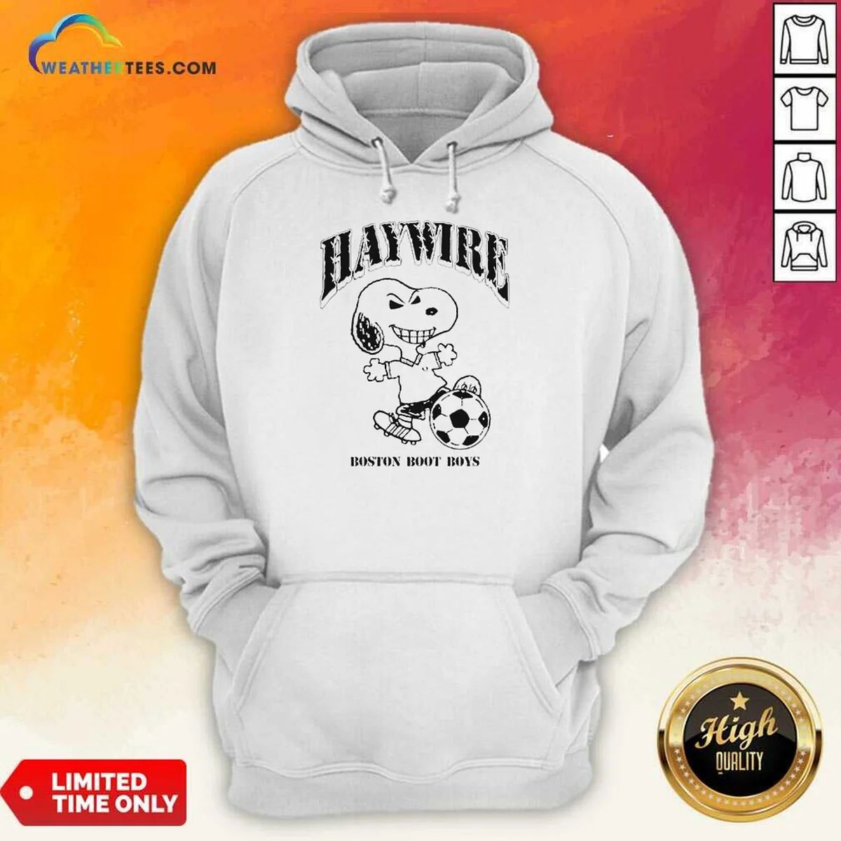 Pretty Snoopy Hawwire Boston Boot Boys Soccer Sports Shirt - Image 4