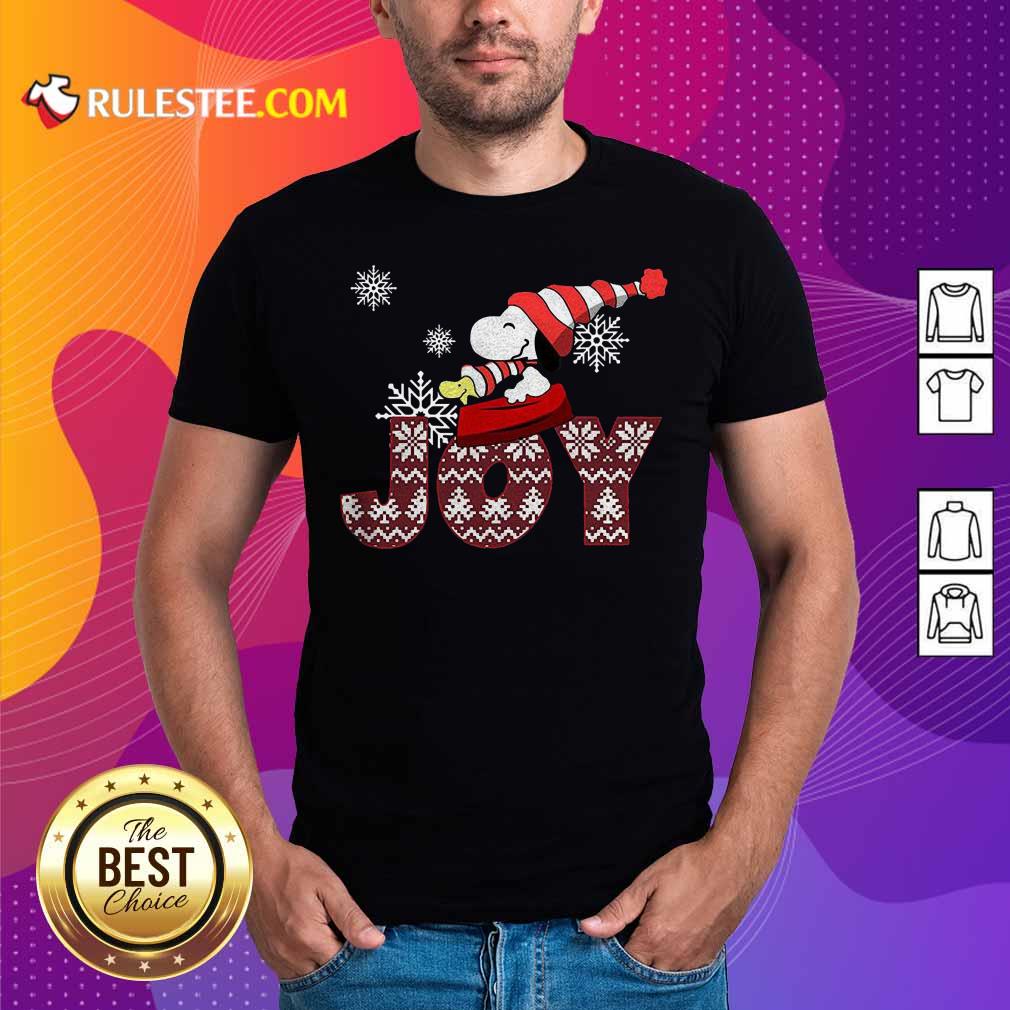 Pretty Snoopy Joy Merry Christmas Shirt