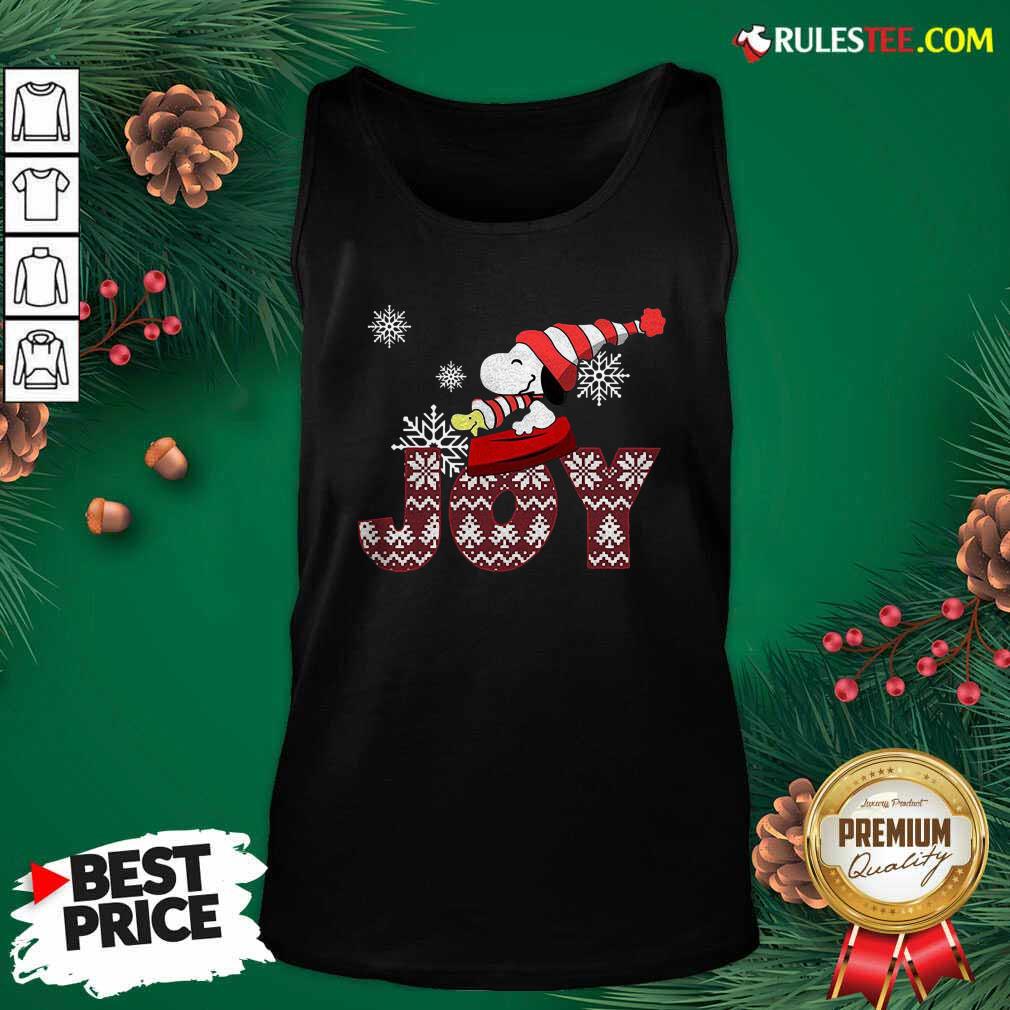 Pretty Snoopy Joy Merry Christmas Shirt - Image 4