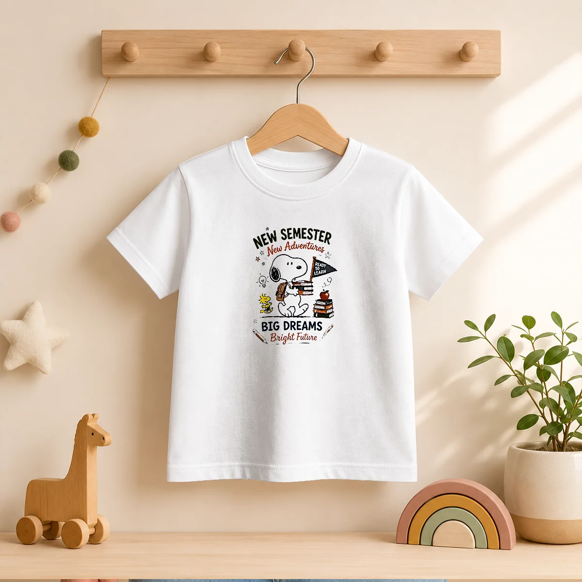 Pretty Snoopy New Semester New Adventures Big Dreams Bright Future Shirt - Image 9