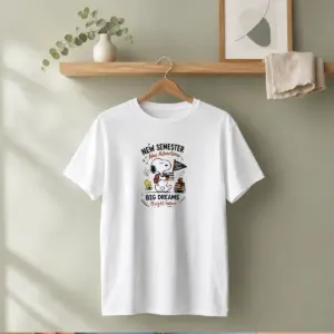 Alternative view of Pretty Snoopy New Semester New Adventures Big Dreams Bright Future Shirt