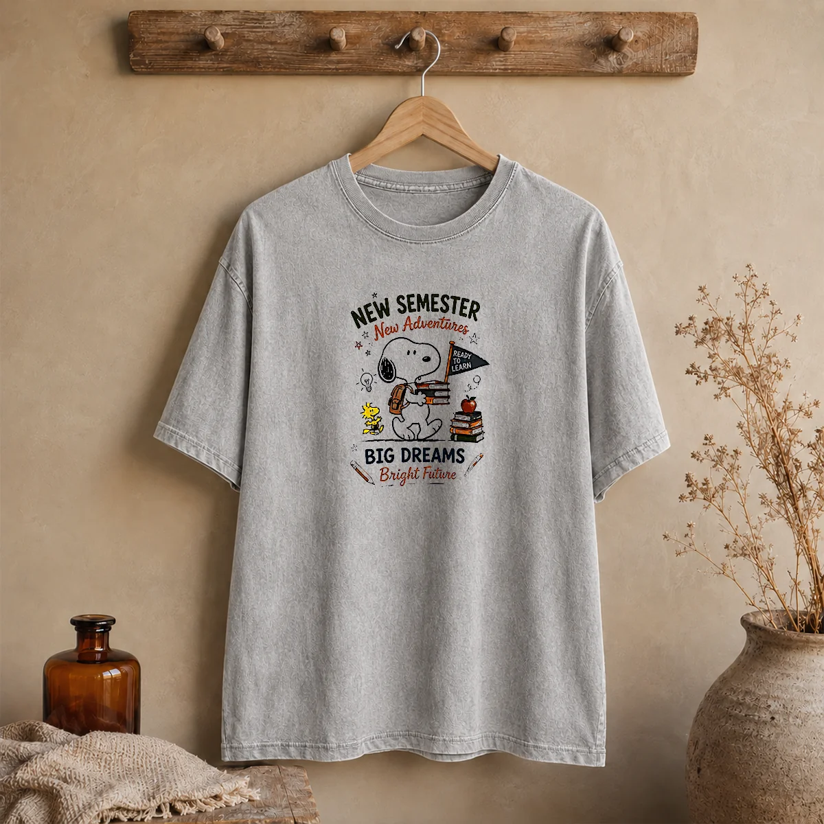 Pretty Snoopy New Semester New Adventures Big Dreams Bright Future Shirt - Image 8