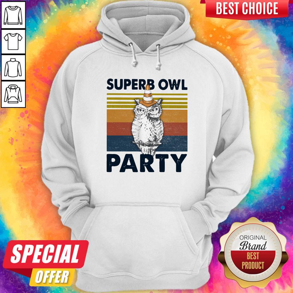 Pretty Superb Owl Party Vintage Shirt - Image 2