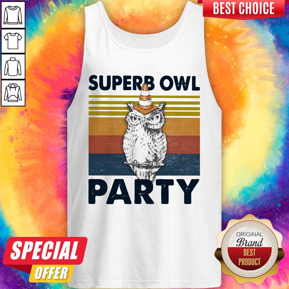 Pretty Superb Owl Party Vintage Shirt - Image 3