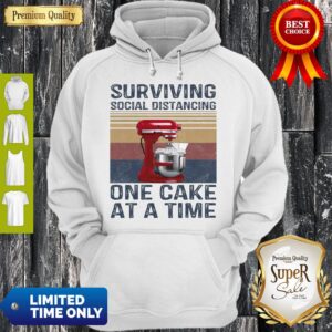 Alternative view of Pretty Surviving Social Distancing One Cake At A Time Vintage Shirt