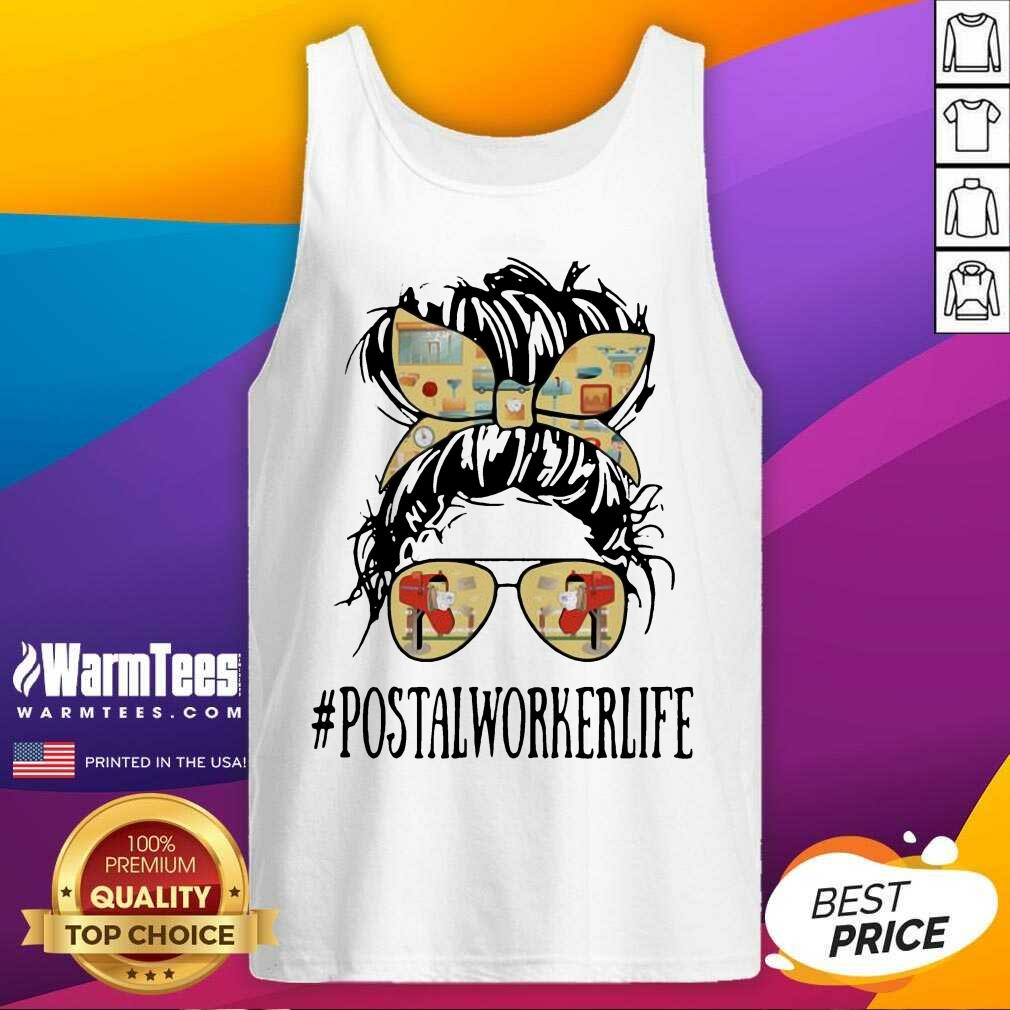 Pretty The Girl #Postalworkerlife Shirt - Image 4