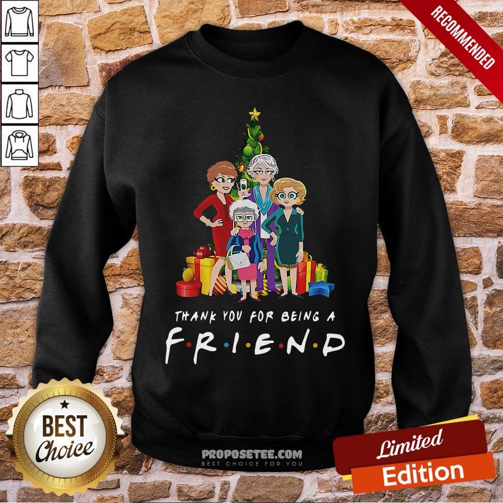 Pretty The Golden Girls Thank You For Being A Friend Christmas Shirt - Image 4