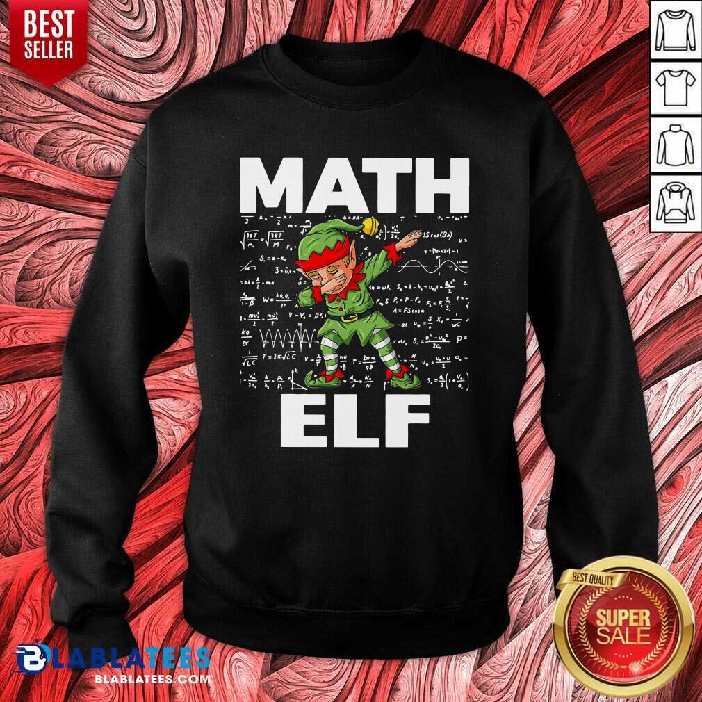 Pretty The Math Elf Dabbing 2021 Shirt - Image 4
