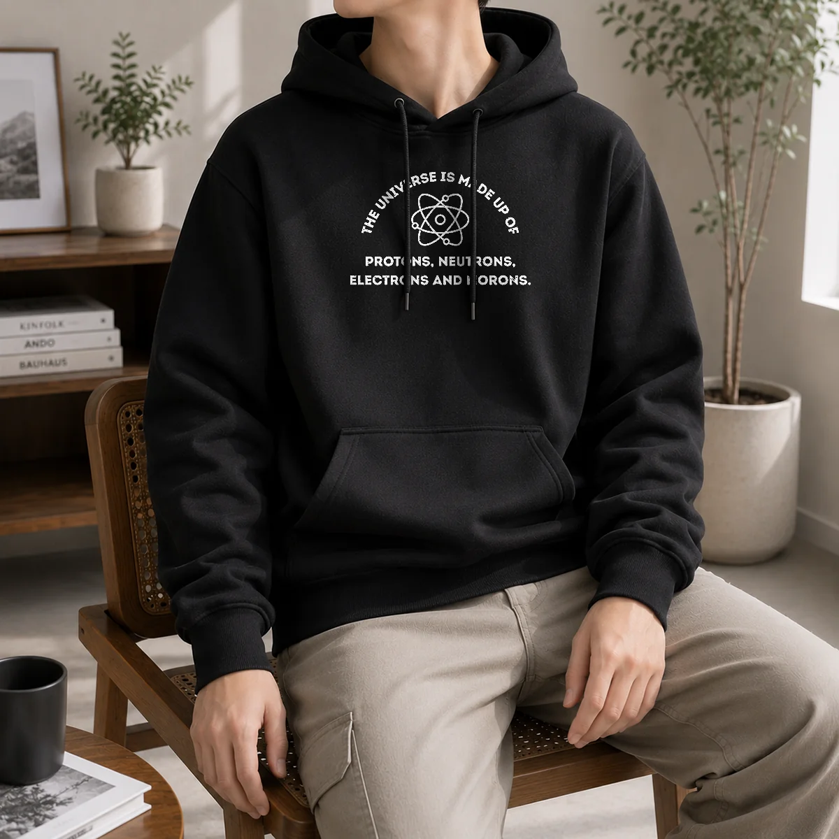 Pretty The Universe Is Made Up Of Protons Neutrons Electrons And Morons Shirt - Image 4