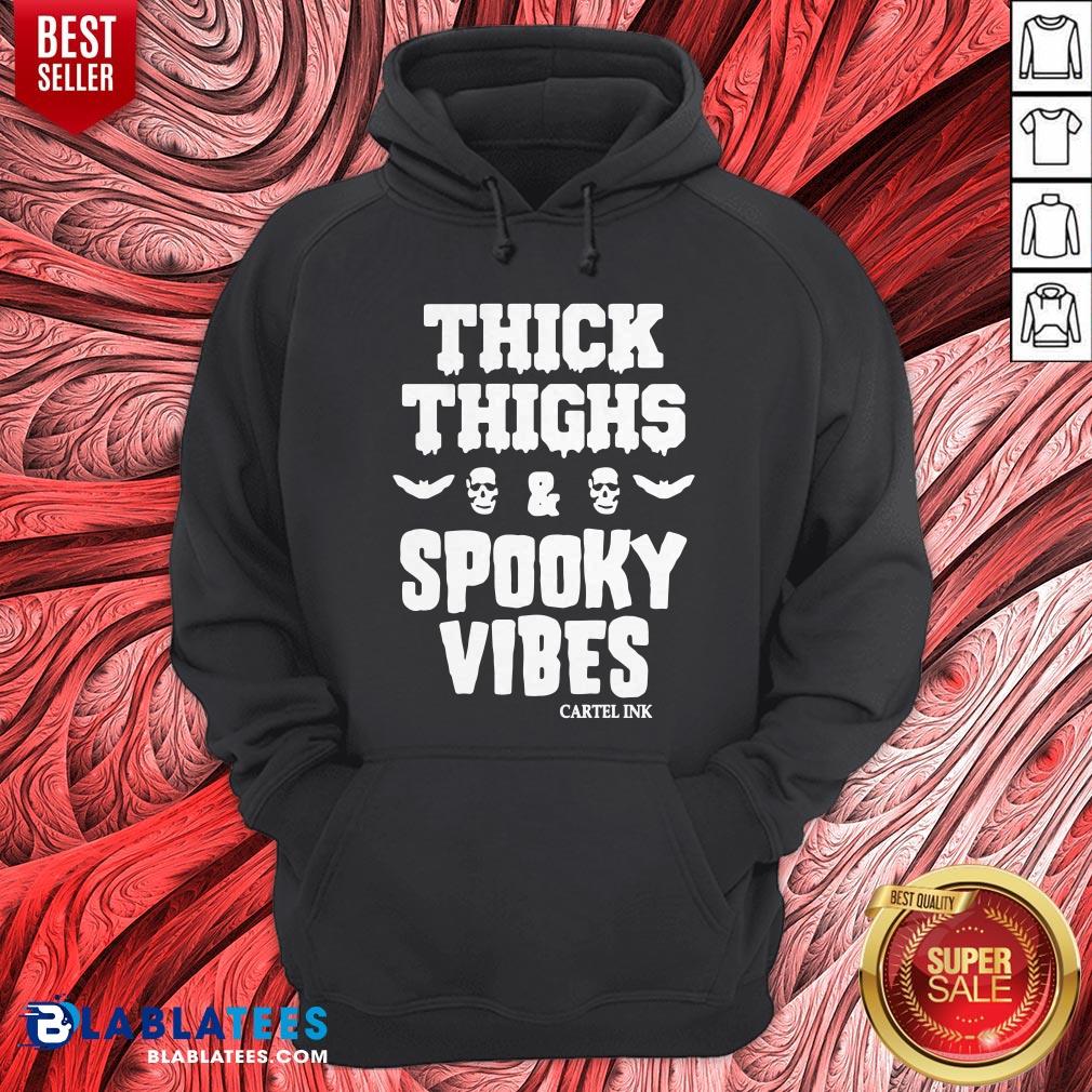 Pretty Thick Thighs Spooky Vibes Shirt - Image 3