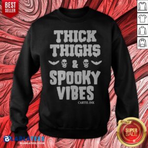 Alternative view of Pretty Thick Thighs Spooky Vibes Shirt