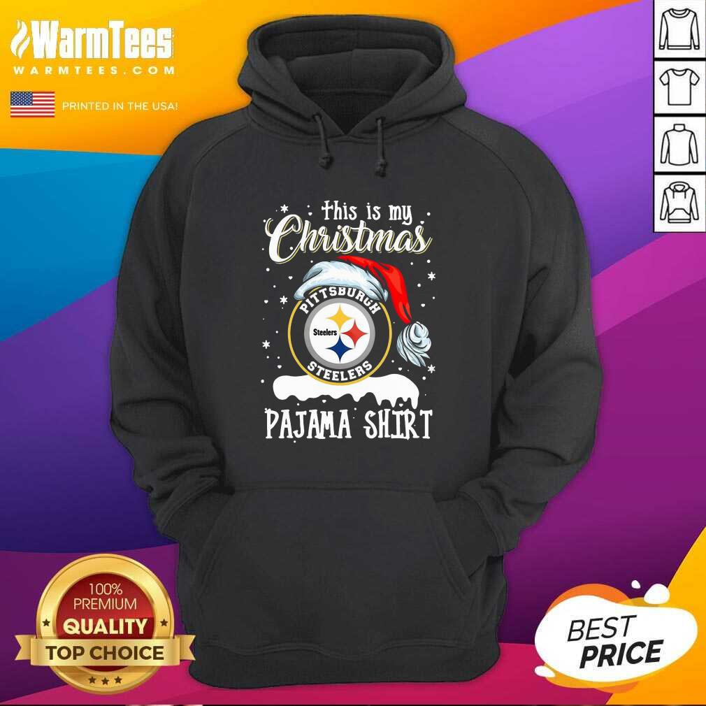 Pretty This Is My Christmas Pittsburgh Steelers Pajama Shirt - Image 2