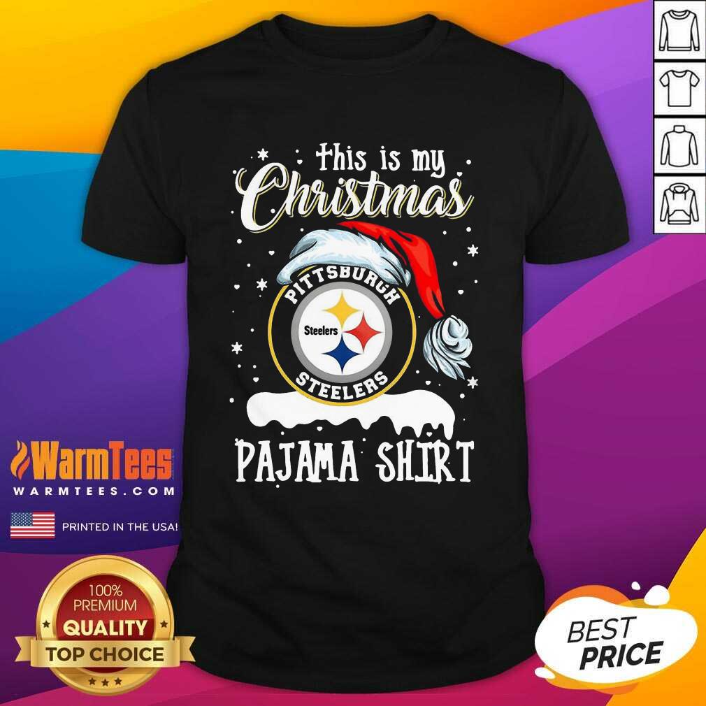 Pretty This Is My Christmas Pittsburgh Steelers Pajama Shirt