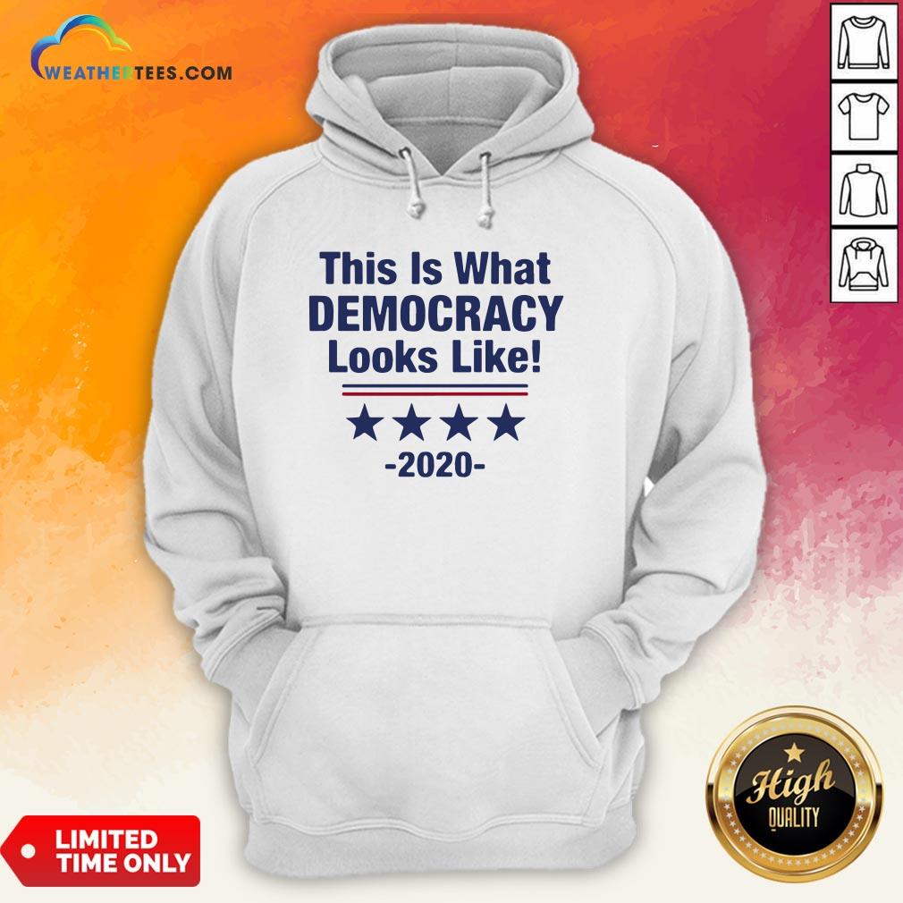 Pretty This Is What Democracy Looks Like 2020 Shirt - Image 5