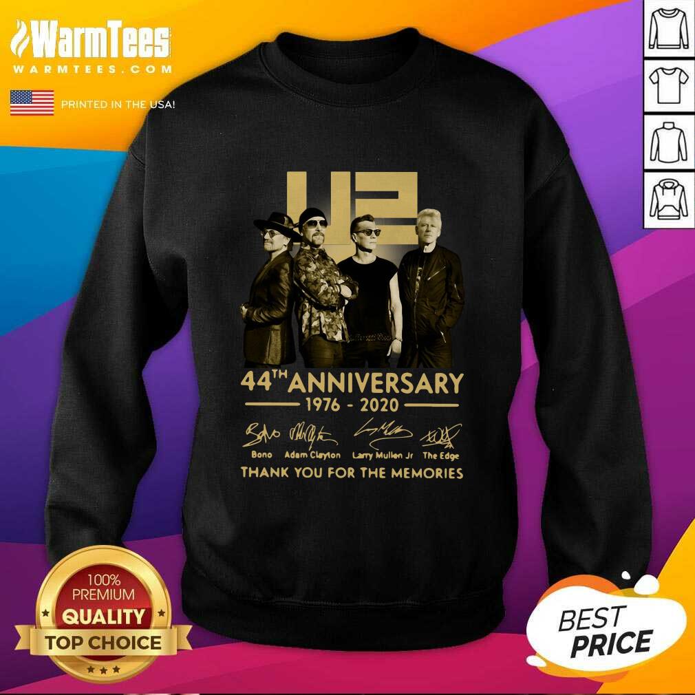 Pretty U2 45th Anniversary Thank You For The Memories Signatures Shirt - Image 3