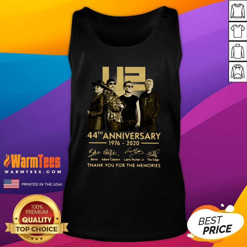 Pretty U2 45th Anniversary Thank You For The Memories Signatures Shirt - Image 4