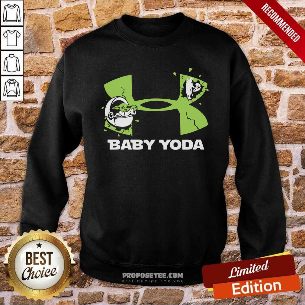 Pretty Under Armour Baby Yoda Shirt - Image 5
