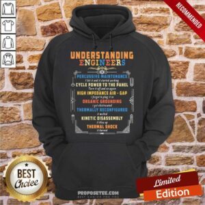 Alternative view of Pretty Understanding Engineers Percussive Maintenance Electrical Shirt