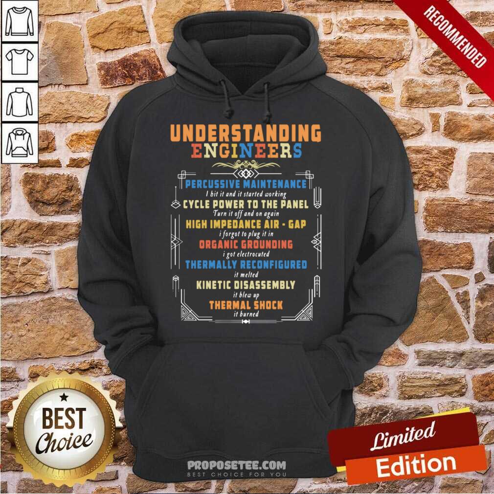 Pretty Understanding Engineers Percussive Maintenance Electrical Shirt - Image 2