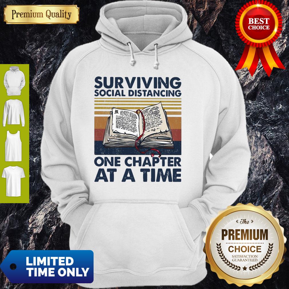 Pretty Vintage Surviving Social Distancing One Chapter At A Time Book Shirt - Image 5