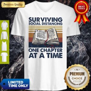 Alternative view of Pretty Vintage Surviving Social Distancing One Chapter At A Time Book Shirt