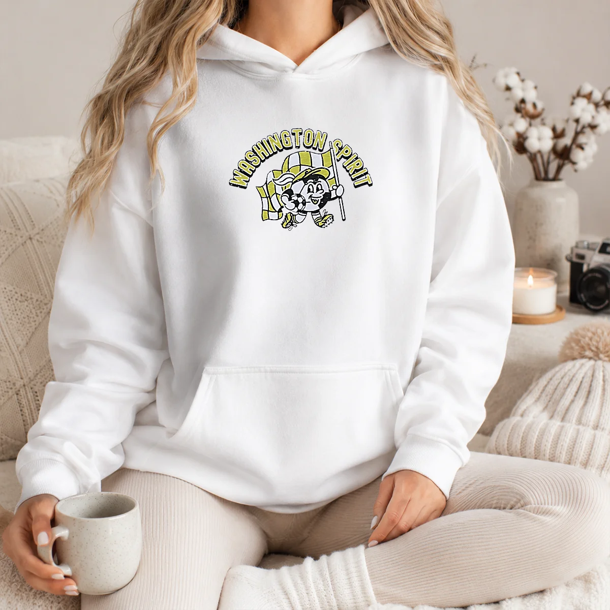 Pretty Washington Spirit Mascot Soccer Ball Character Shirt - Image 2
