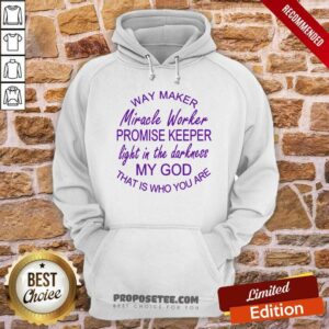 Alternative view of Pretty Way Maker Miracle Worker Promise Keeper Shirt