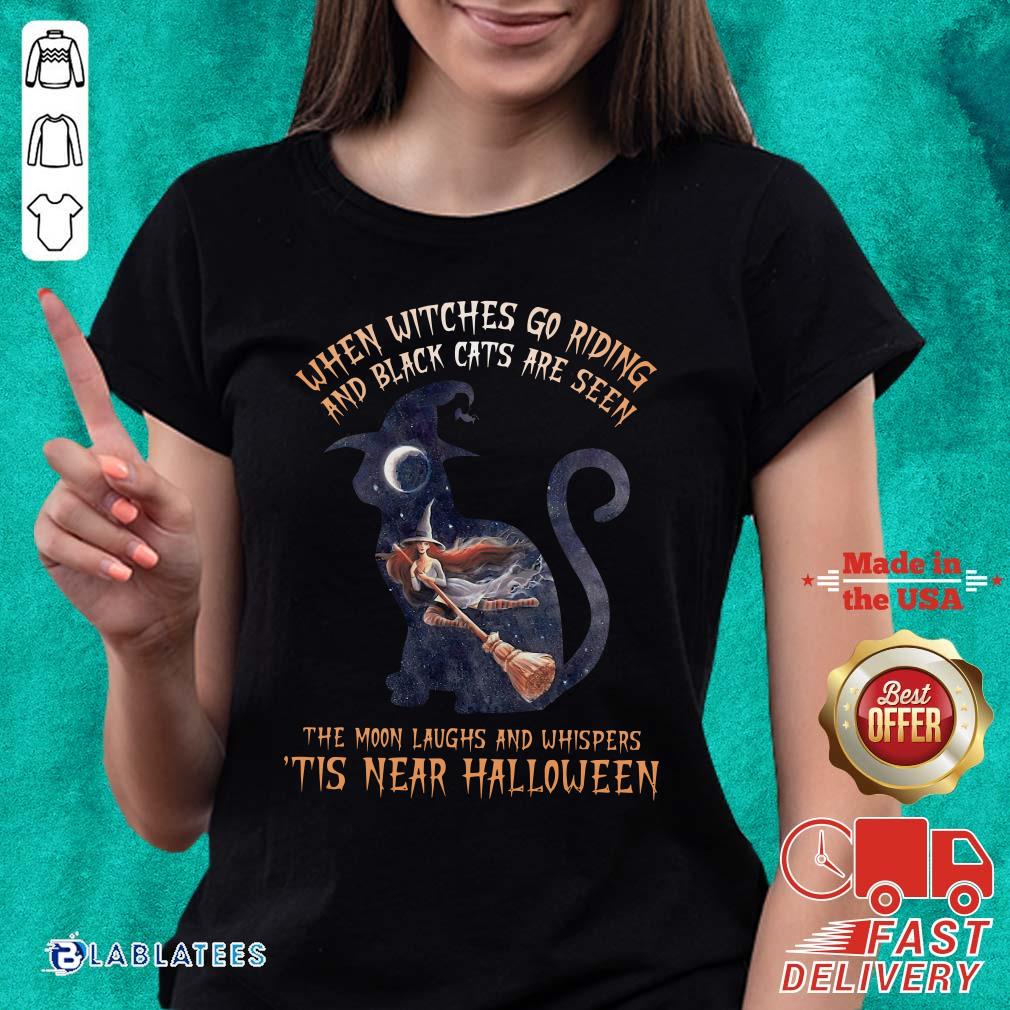 Pretty When Witches Go Riding And Black Cats Are Seen Shirt - Image 4