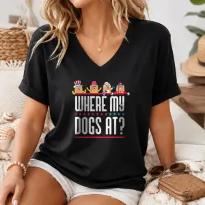 Alternative view of Pretty Where My Dogs At American Shirt