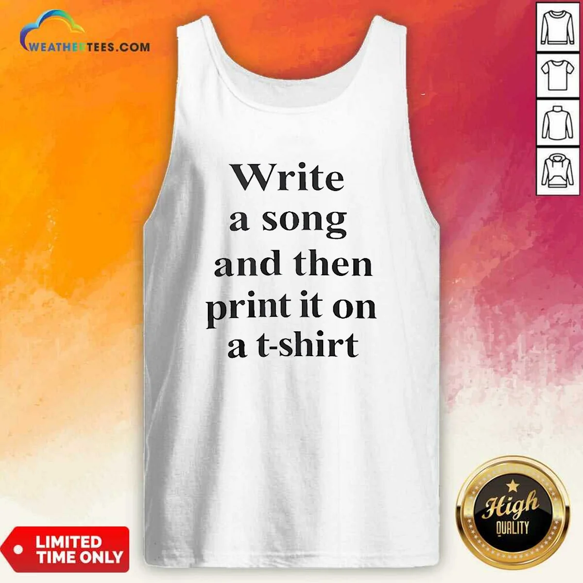 Pretty Write A Song And Then Print It On A Shirt - Image 3