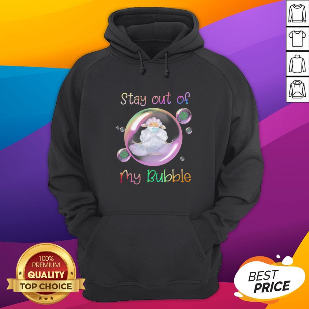 Pretty Yoga Sheep Mask Stay Out Of My Bubble Covid 19 Shirt - Image 3