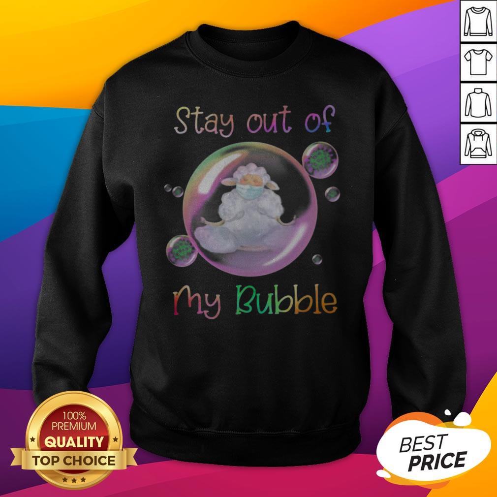 Pretty Yoga Sheep Mask Stay Out Of My Bubble Covid 19 Shirt - Image 2
