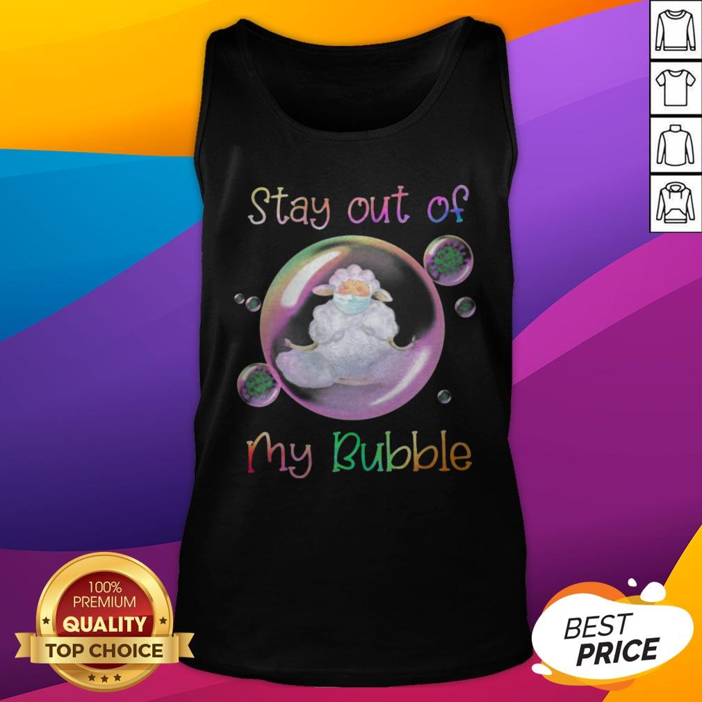 Pretty Yoga Sheep Mask Stay Out Of My Bubble Covid 19 Shirt - Image 5