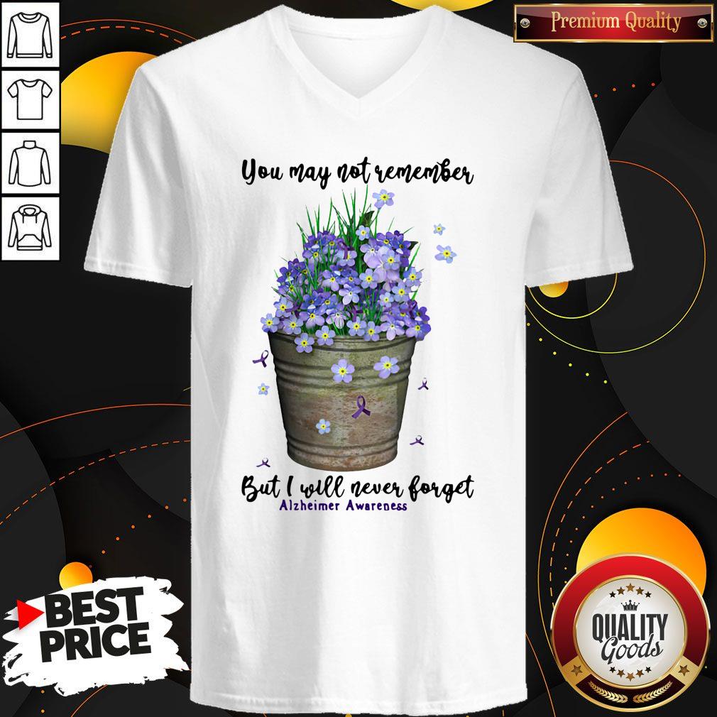 Pretty You May Not Remember But I Will Never Forget Alzheimer Awareness Shirt - Image 3