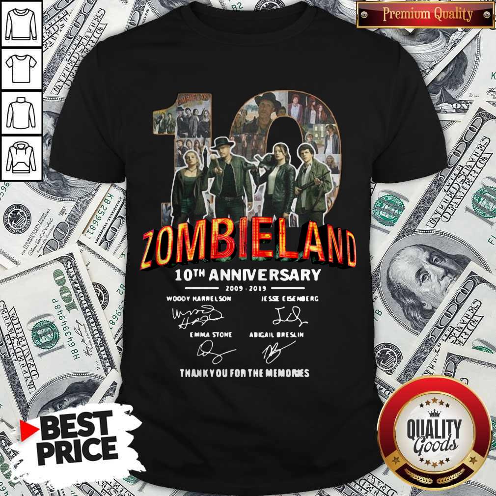 Pretty Zombieland 10th Anniversary 2009 2019 Signatures Shirt
