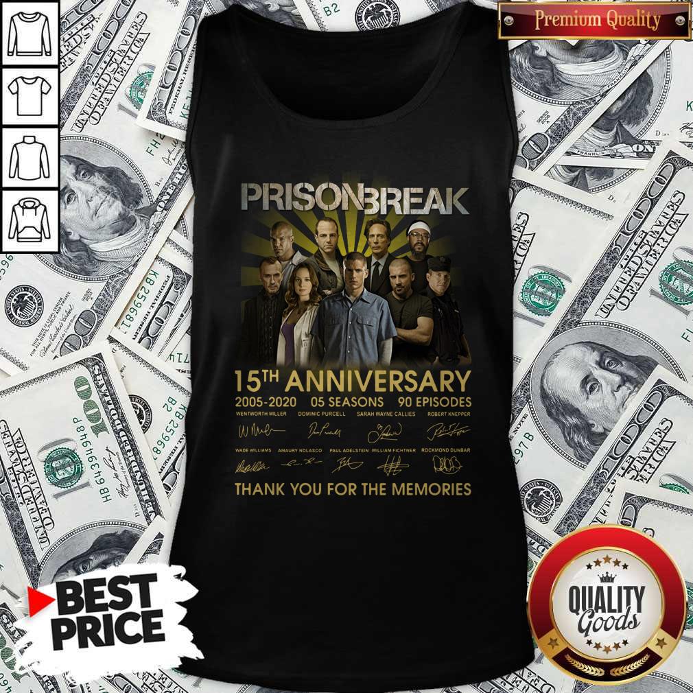 Prison Break 15th Anniversary 2005 2020 Thank You For The Memories Shirt - Image 3