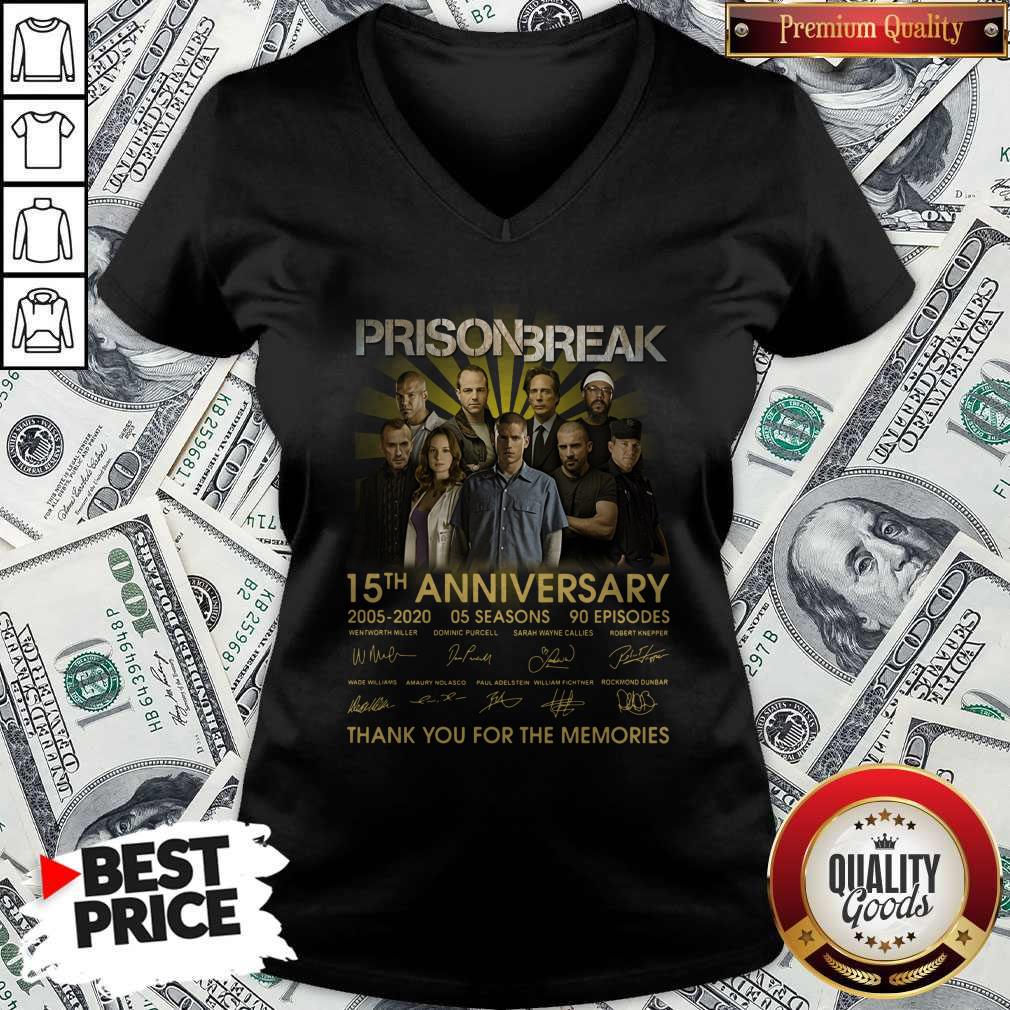 Prison Break 15th Anniversary 2005 2020 Thank You For The Memories Shirt - Image 2