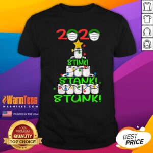 Pro 2020 Stink Stank Stunk Funny Quarantine Ugly Christmas Mask Shirt
