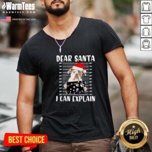 Alternative view of Pro Bulldog Dear Santa I Can Explain Christmas Sweater Shirt