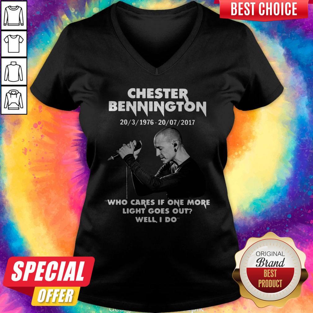 Pro Chester Bennington Who Cares If One More Light Goes Out Well I Do Shirt - Image 2