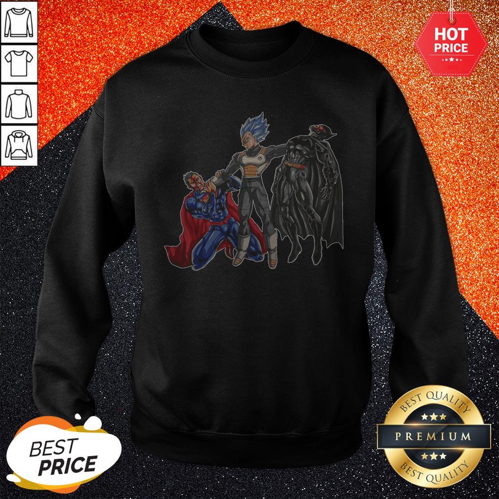 Pro Goku Vegeta Vs Superman Batman Shirt - Image 4